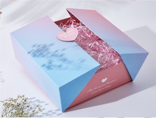 Düğün Özel Karton Hediye Kutuları çift açık Pantone renkli ODM